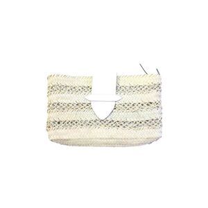 Poolside Womens Woven Straw Clutch Bag Beige